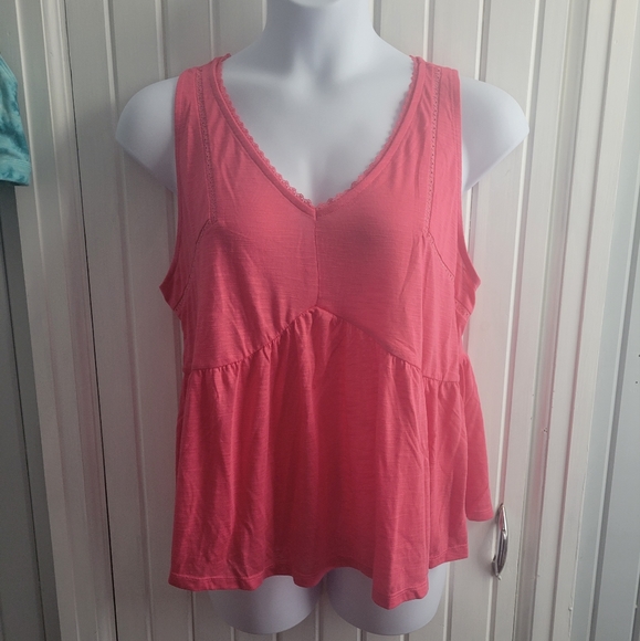 Torrid Tank Babydoll Coral L - Picture 1 of 3